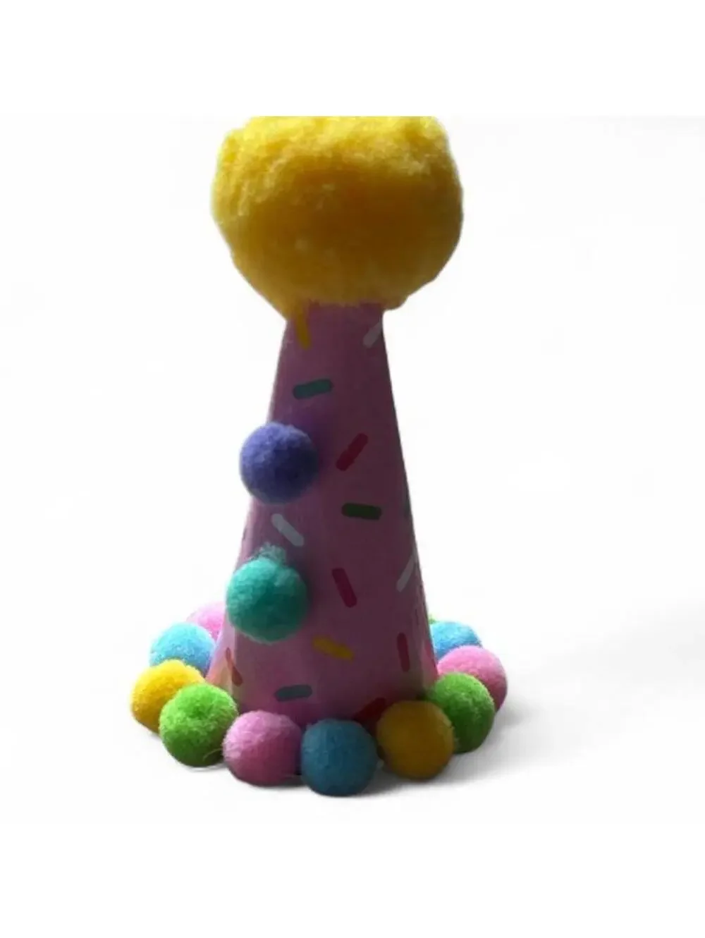 HOMEMADE UPCYCLED MINI CLOWN HAT CLIP/SPROUT 🌱